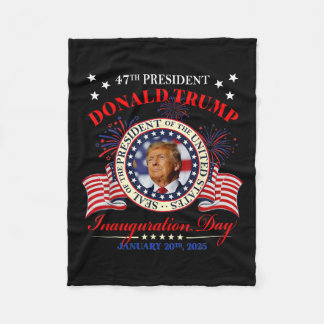President Trump Inauguration Day 2025 Memorabilia Fleecefilt