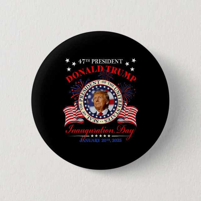 President Trump Inauguration Day 2025 Memorabilia Knapp (Framsida)