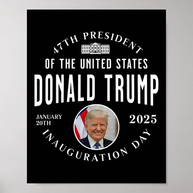 President Trump Inauguration Day 2025 Memorabilia Poster (Framsidan)