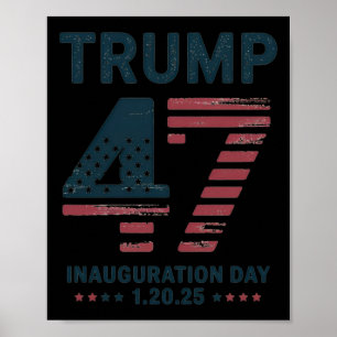 President Trump Inauguration Day 20 januari 2025 Poster