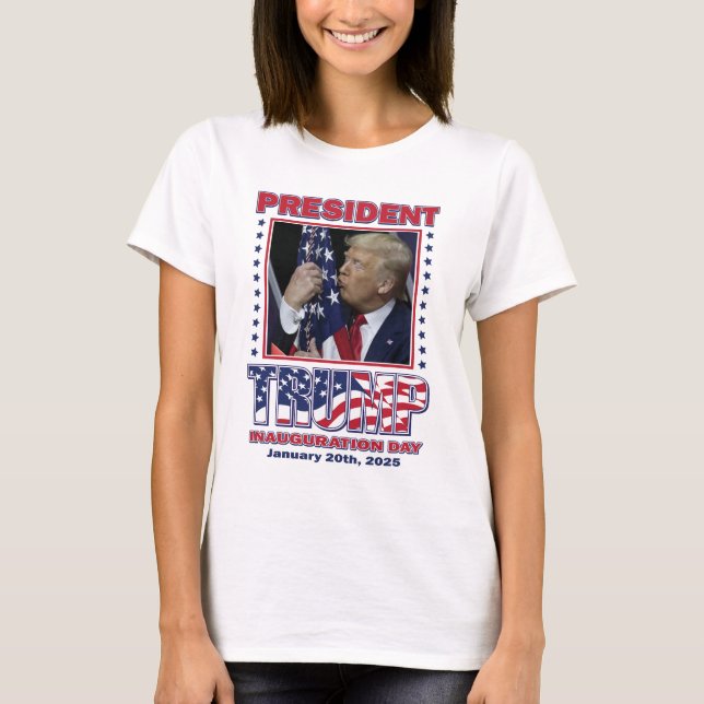 President Trump Inauguration T Shirt (Framsida)