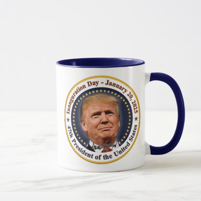 President Trump invigning dag 20 januari 2025 Mugg (Höger)