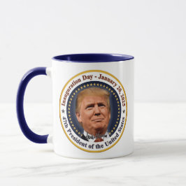 President Trump invigning dag 20 januari 2025 Mugg