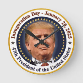 President Trump invigning dag 20 januari 2025 Rund Klocka
