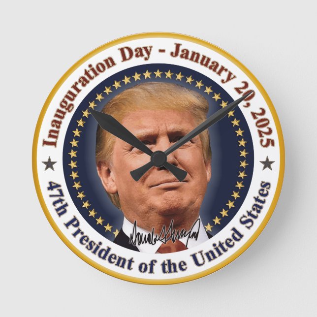 President Trump invigning dag 20 januari 2025 Rund Klocka (Framsida)