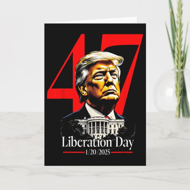 President Trump invigningens dag 2025 befrielse D Kort (Framsida)