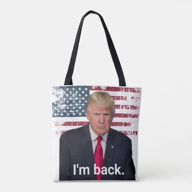 President Trump jag är tillbaka Tygkasse (Baksida)