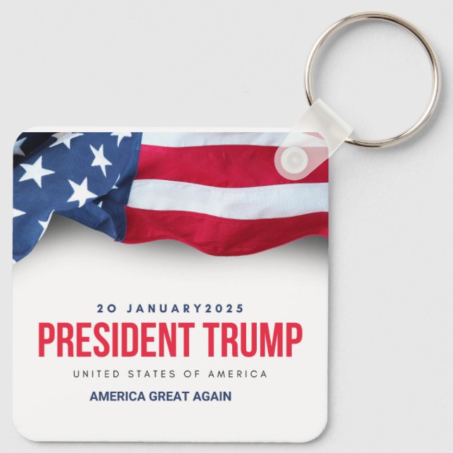 President Trump Keychain Nyckelring (Baksida)