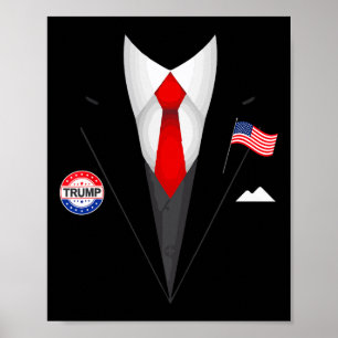 President Trump kostym Halloween lat kostym 1  Poster