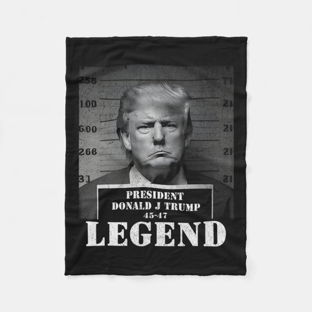 President Trump Legend Mugshot Fleecefilt (Framsidan)