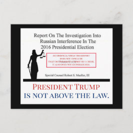 President Trump ligger inte över Law Mueller Vykort