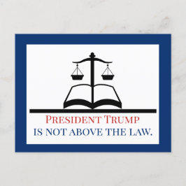 President Trump ligger inte över Law Vykort