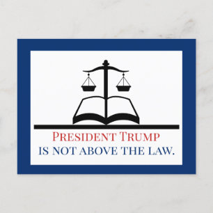 President Trump ligger inte över Law Vykort