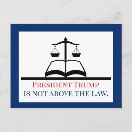 President Trump ligger inte över Law  Vykort
