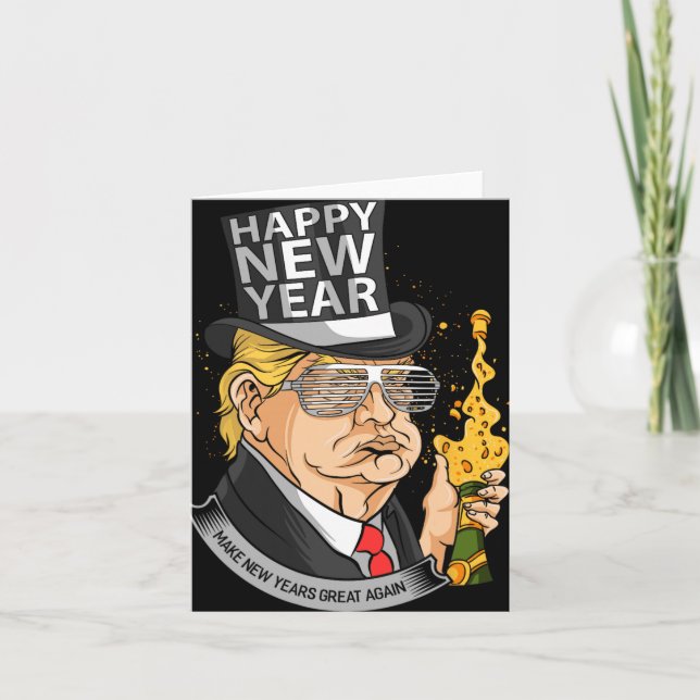 President Trump Make New Years Great Again  Kort (Framsida)