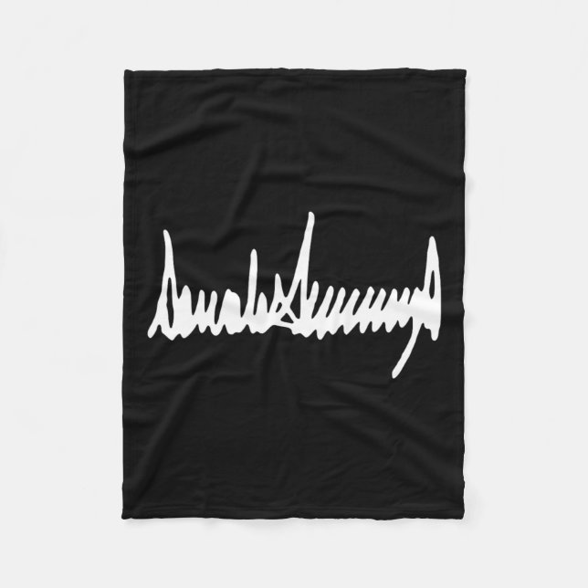 President Trump Namnteckning invigning 2025 47th Fleecefilt (Framsidan)