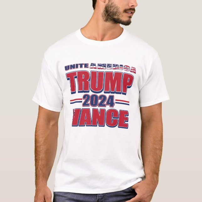 President Trump och JD Vance 2024 T Shirt (Framsida)