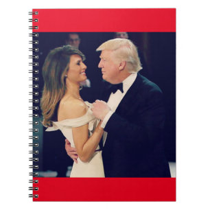 President Trump och Melania Dancing Anteckningsbok