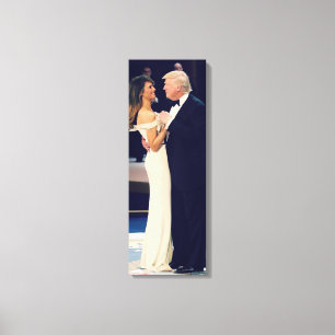 President Trump och Melania Dancing Canvastryck