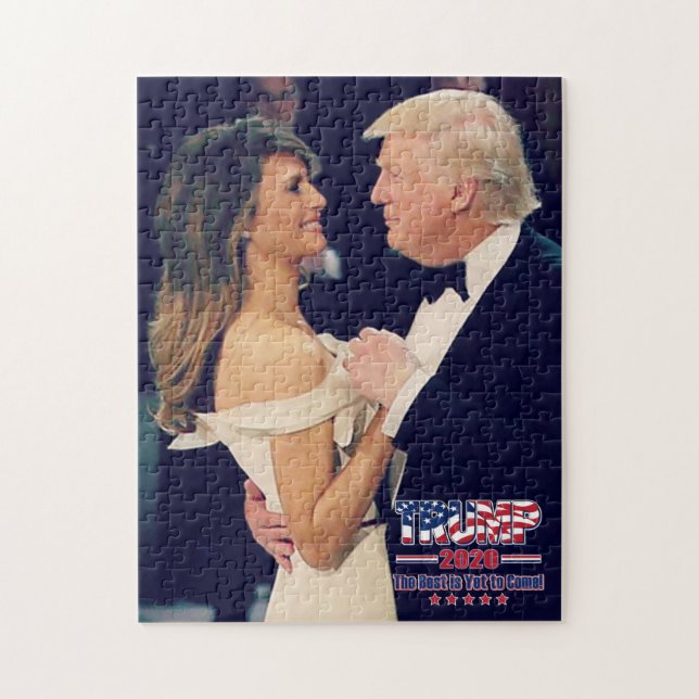 President Trump och Melania Dancing Pussel (Vertikal)