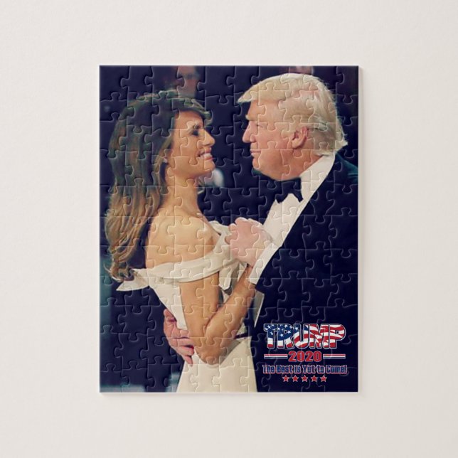 President Trump och Melania dansar Pussel (Vertikal)