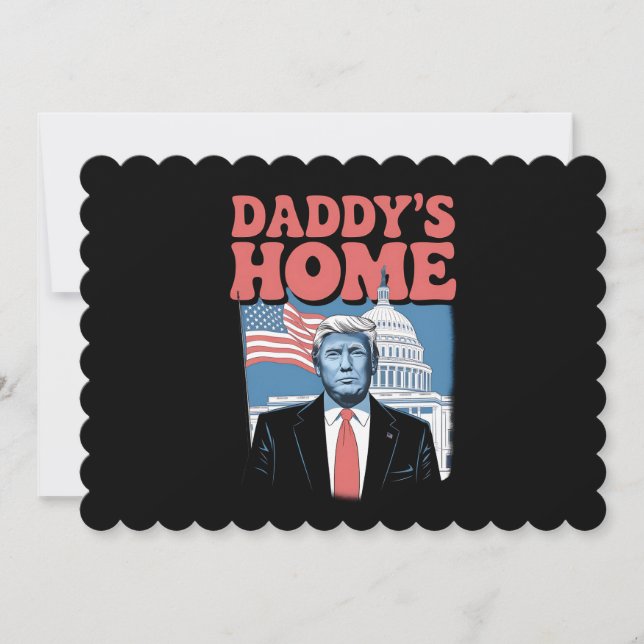 President Trump Pappa är hemma Ta Amerika tillbaka Inbjudningar (Framsida)