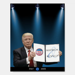 President Trump 🇺 🇸 ✨ Patriotic Bröllop Anpassni