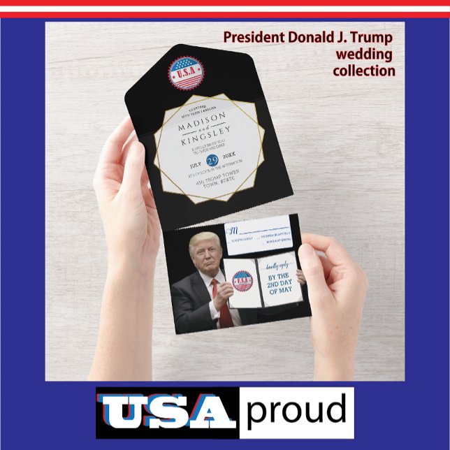 President Trump 🇺 🇸 ✨ Patriotic Bröllop Anpassni (Skapare uppladdad)