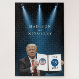 President Trump 🇺 🇸 ✨ Patriotic Bröllop Anpassni Pussel