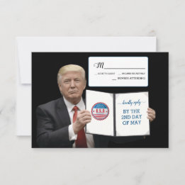 President Trump 💕 Patriotisk bröllopstradition OSA Kort