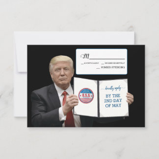 President Trump 💕 Patriotisk bröllopstradition OSA Kort