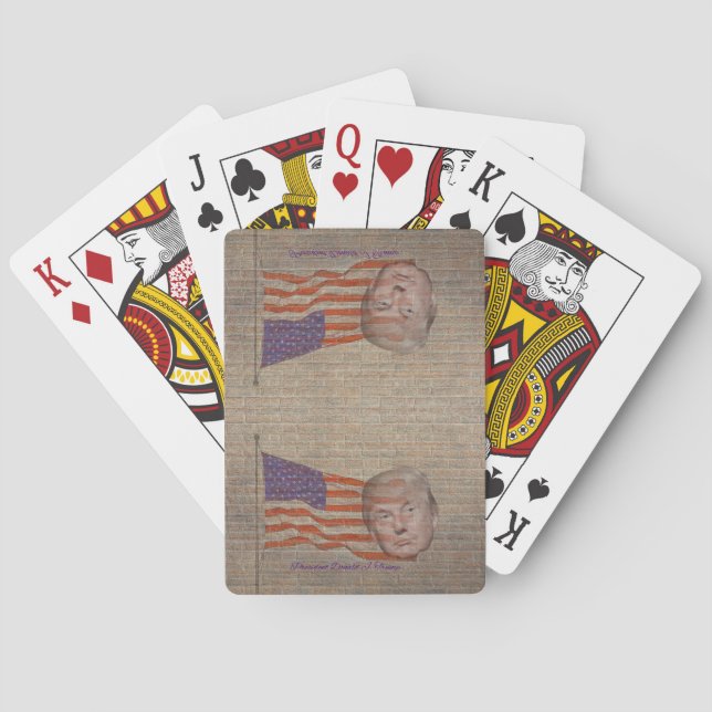 President Trump Play Card Deck Spelkort (Baksidan)