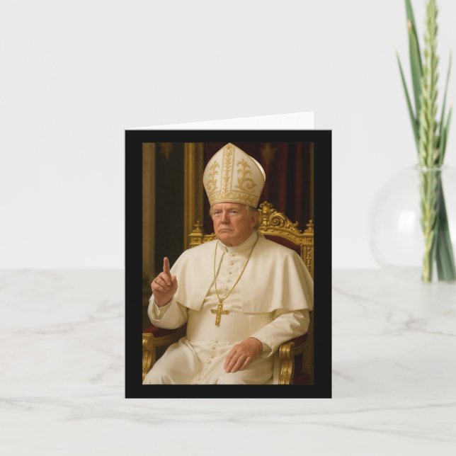 President Trump Pope 2025 Kort (Framsida)