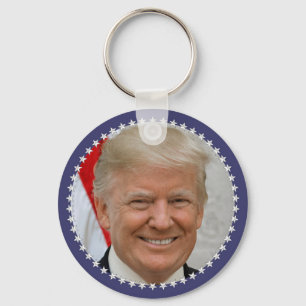 President Trump Porträtt (XT-20181023-1520-V2) Nyckelring