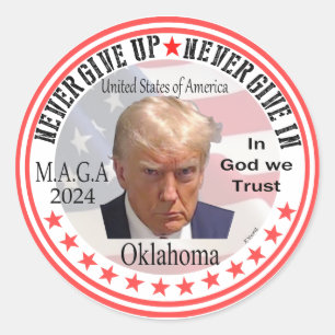 President Trump Red wave över America, Skapar Am Runt Klistermärke