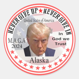President Trump Red wave över America, Skapar Runt Klistermärke