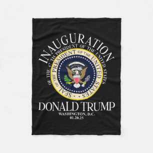 President Trump Seal Inauguration 2025 47th Washin Fleecefilt