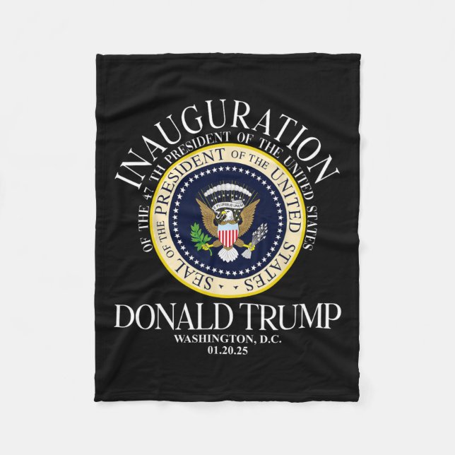President Trump Seal Inauguration 2025 47th Washin Fleecefilt (Framsidan)