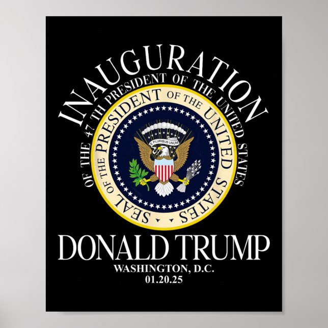 President Trump Seal Inauguration 2025 47th Washin Poster (Framsidan)