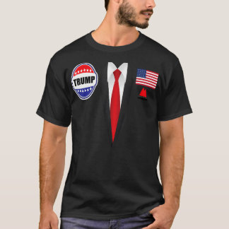 President Trump Shirt Kostym Halloween Lazy Costum T