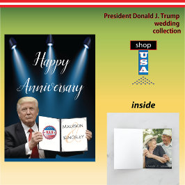 President Trump Stor Fantastisk Årsdag Tack Kort