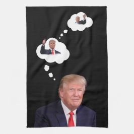 President Trump Thinking in Cloud fUNNY Kökshandduk
