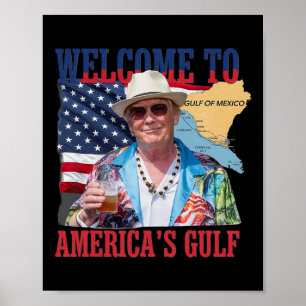 President Trump välkommen till Amerikas Mexikanska Poster