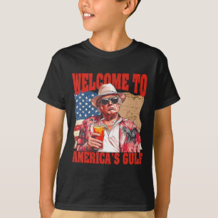 President Trump Välkommen till USA:s Bukt Mexiko 1 T Shirt
