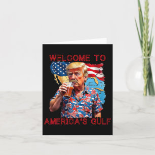 President Trump Välkommen till USA:s Bukt Mexiko 2 Kort