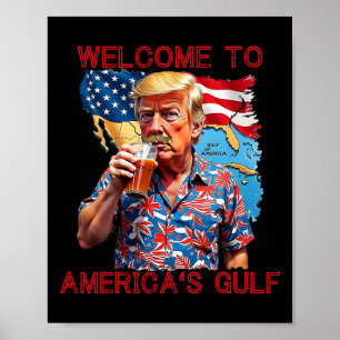 President Trump Välkommen till USA:s Bukt Mexiko 2 Poster