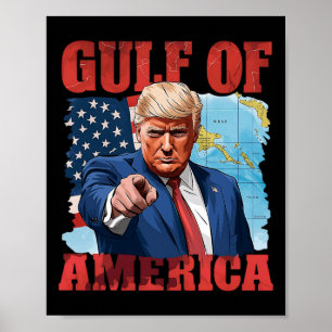 President Trump Välkommen till USA:s Bukt Mexiko 5 Poster