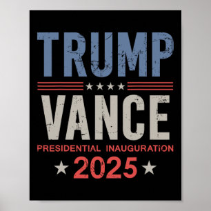 President Trump Vance Inauguration Day 2025 USA Poster