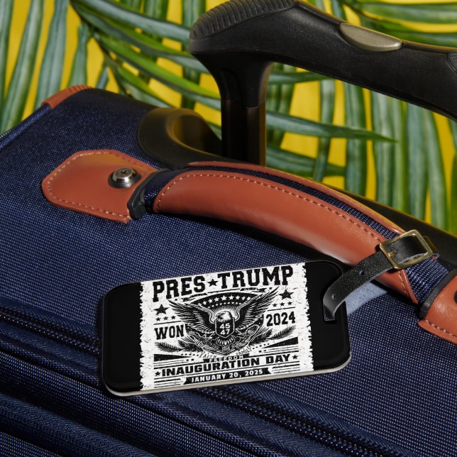 President Trump Vann 2024 Bagagebricka (Framsida Insitu 3)