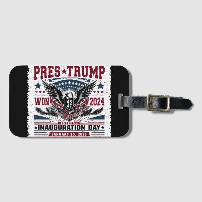 President Trump Vann 2024 Bagagebricka (Framsida horisontal)